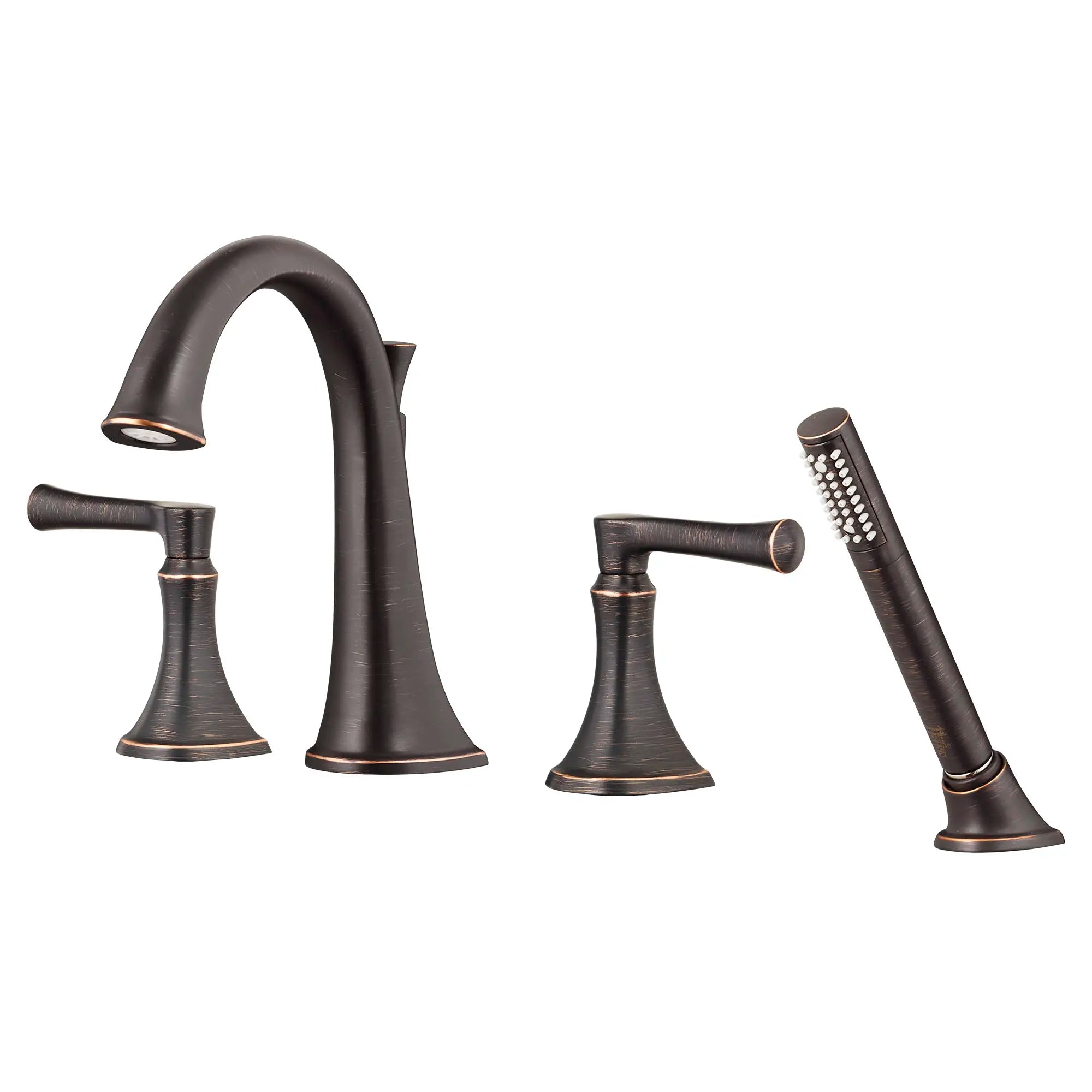 Premium Matte Black Estate Bathtub Faucet with Hand Shower - Compatible with Flash® Rough-In Valve - Lever Handle Design for Modern Bathrooms - Perfect for Spa-Like Relaxation and Daily Bathing