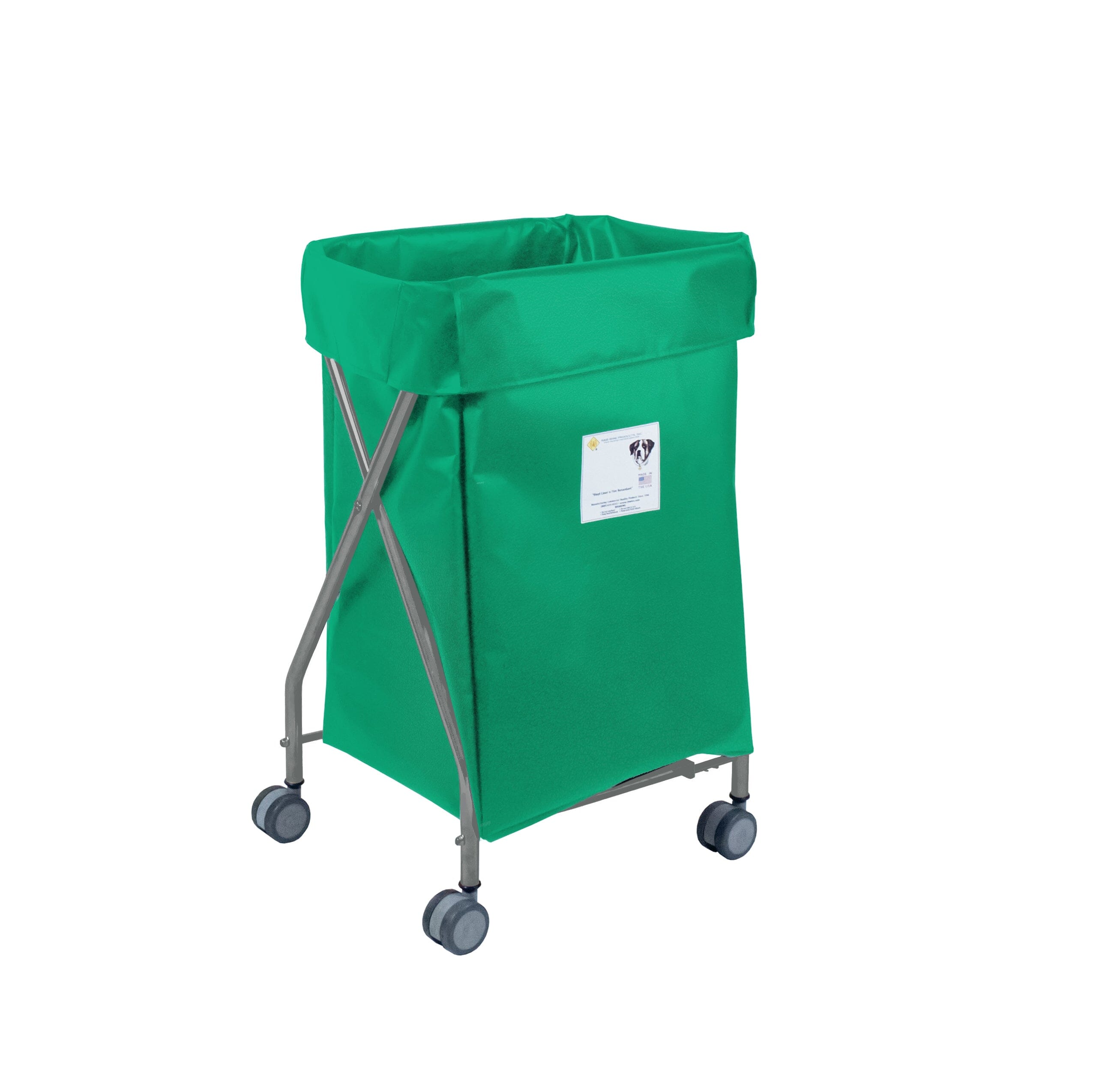 Foldable Narrow Laundry Hamper with Vinyl Liner - 5 Bushel Capacity for Small Spaces - Perfect for Closet, Bathroom, Dorm or RV Organization