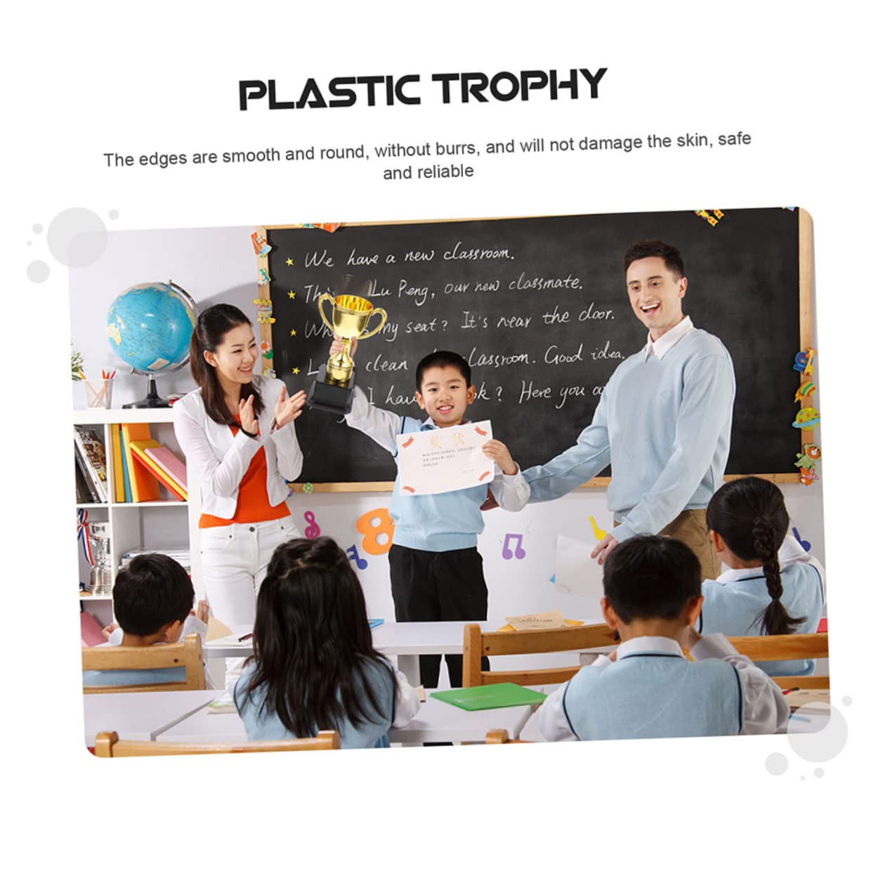 SWAYVES 2-Pack Small Sports Trophies - 1st Place Mini Football Party Awards, Compact Winner Trophies for Kids, Team Celebrations & Game Room Decor - Perfect for Soccer, Basketball & Baseball Tournaments