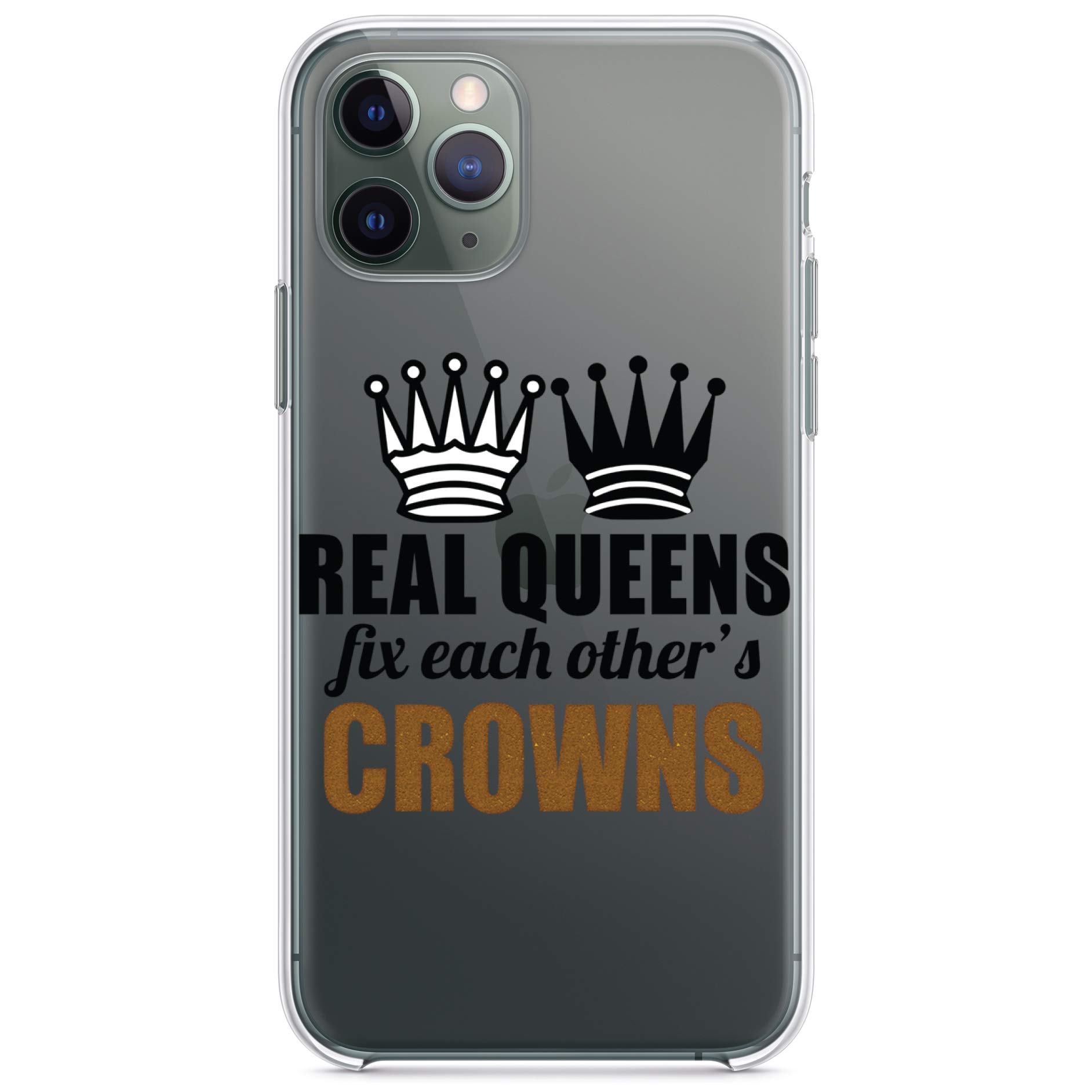 Premium Clear Shockproof Hybrid Case for iPhone 13 (6.1 Inch) - Durable TPU Bumper & Acrylic Back with Tempered Glass Screen Protector - Slim Protective Phone Cover for Women - Perfect for Daily Use, Work, and Outdoor Activities