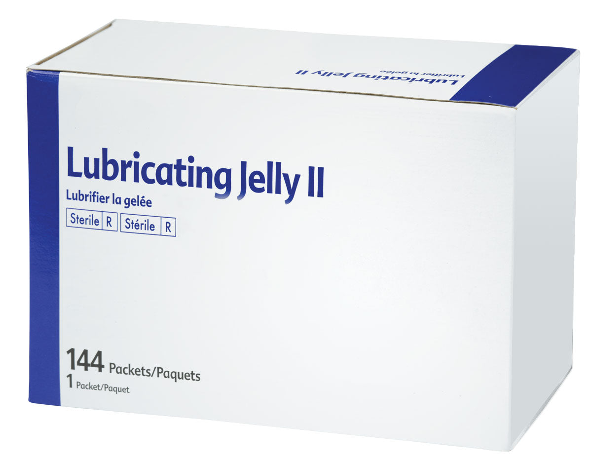 Sterile Lubricating Jelly 2.7g (144 Pack) - Water-Based Personal Lubricant for Intimate Comfort, Medical Exams & Massage Therapy