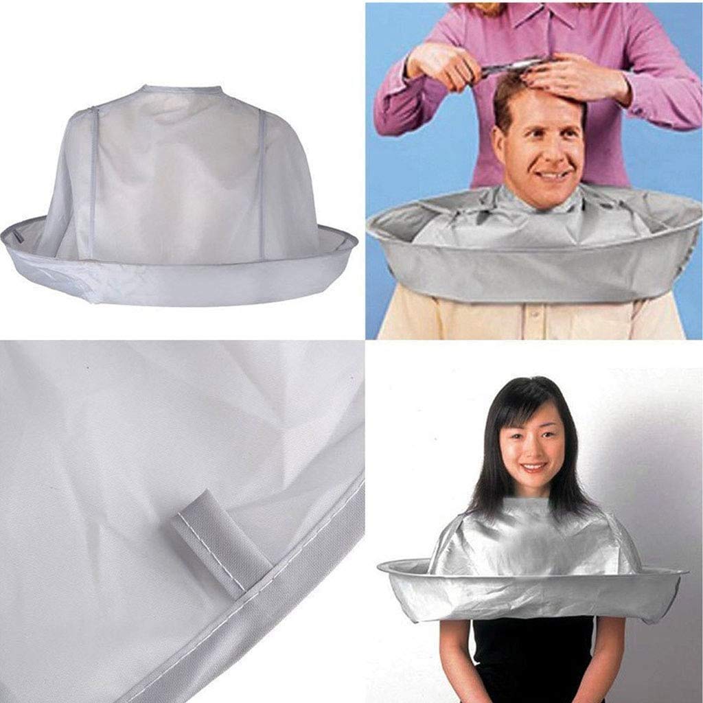 ZINZA Professional Hair Cutting Cape - Waterproof Barber Apron & Hair Catcher Cloak for Salon Stylists (Gray) | Ideal for Hairdressing, Home Haircuts & Pet Grooming