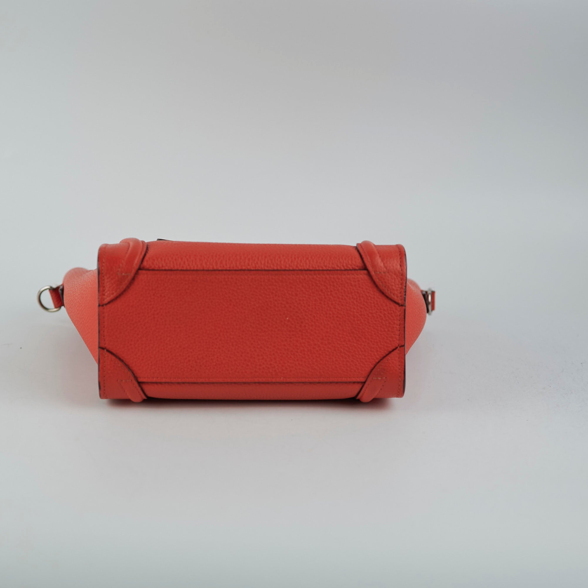 Celine Luggage Nano Orange Leather Handbag - Luxury Designer Crossbody Bag for Women | Perfect for Travel, Work & Everyday Use