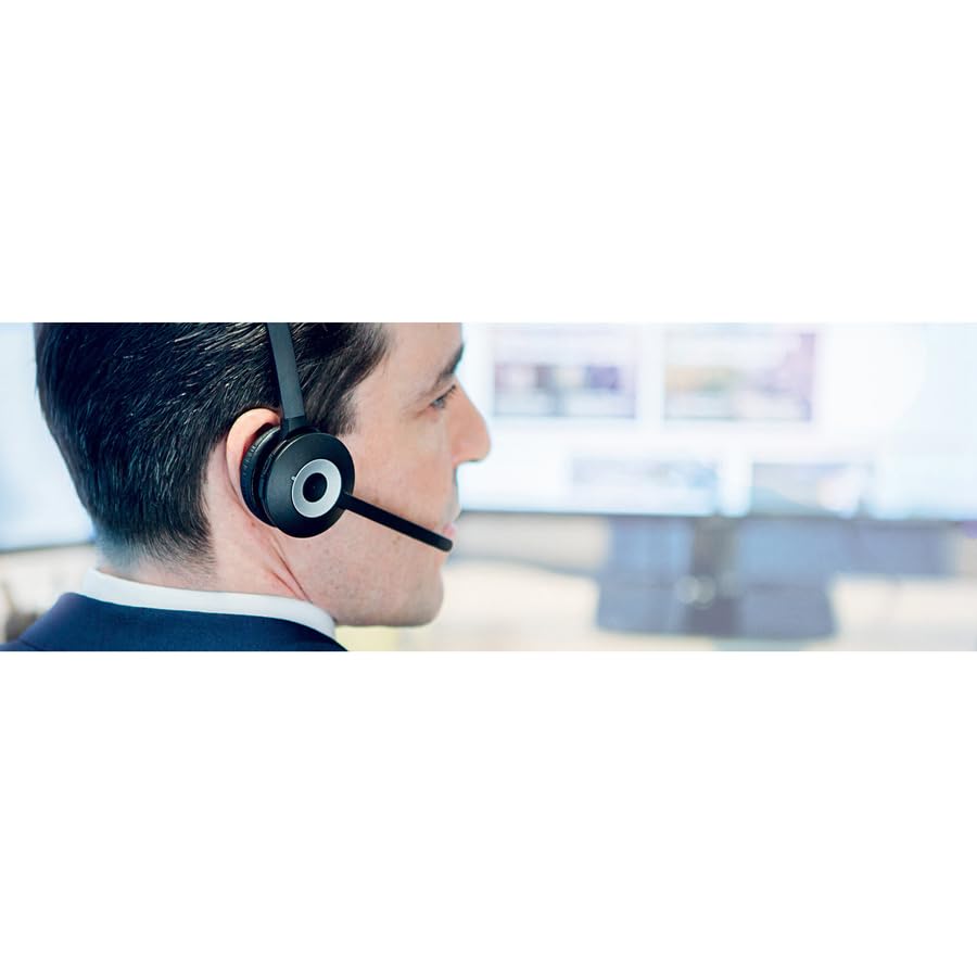 Jabra PRO 920 Mono Wireless Headset for Office Desk Phone - Bluetooth Headset with Noise Cancellation for Call Centers, Remote Work & Business Communications