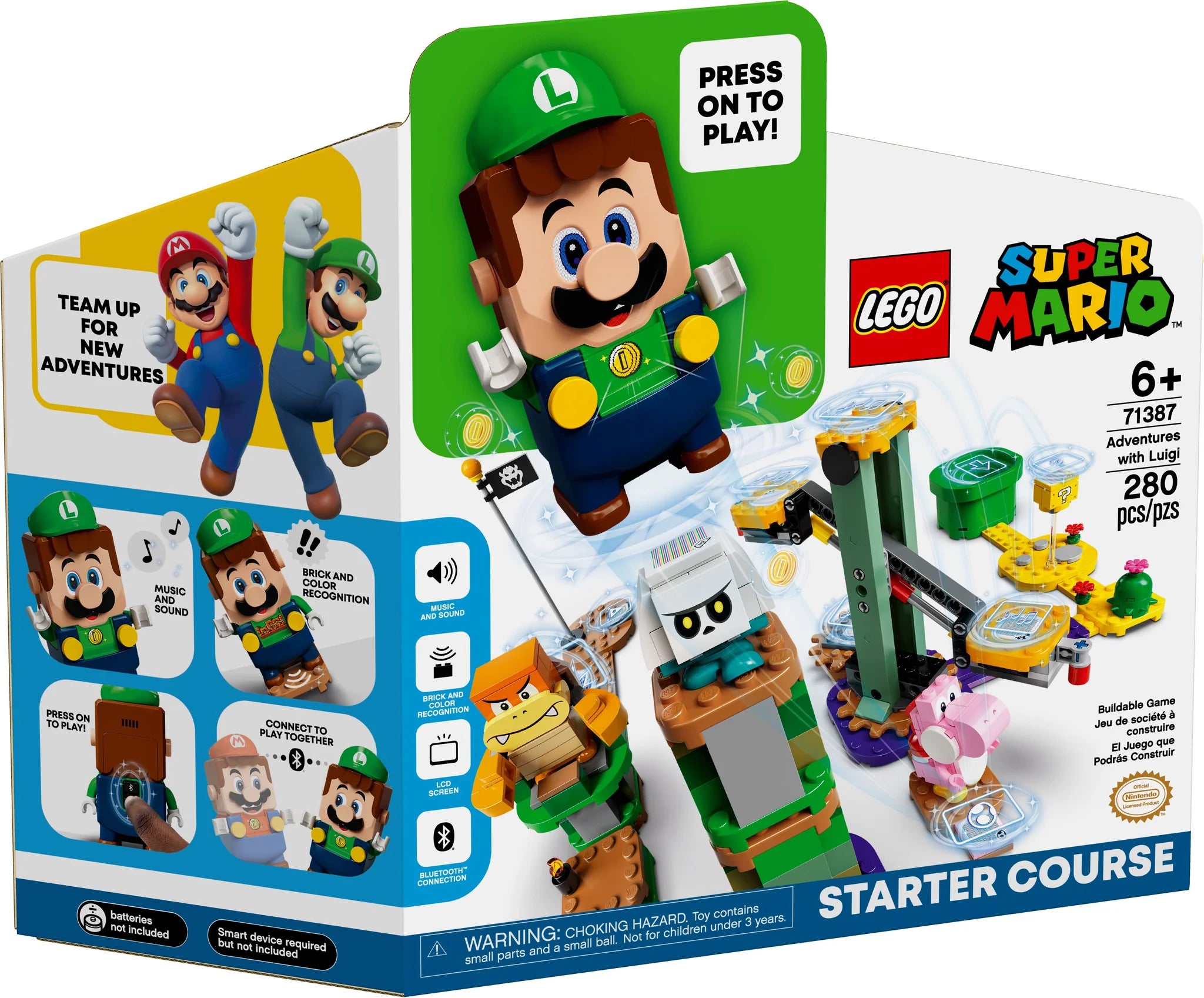 LEGO Super Mario Adventures with Luigi Starter Course Building Toy Set - Interactive Play for Kids, Fun Gift for Mario Fans - Perfect for Creative Play & Family Bonding