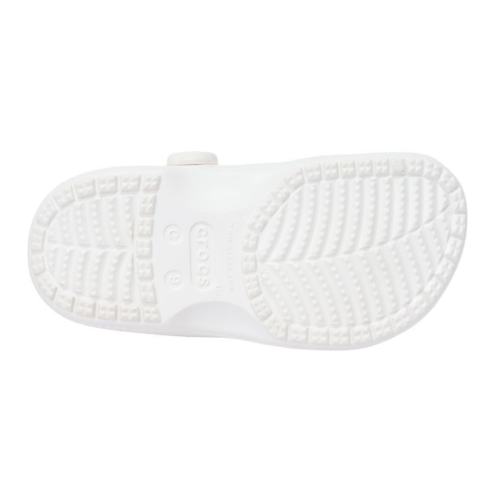 Crocs Kids Baya Clog - White Unisex Toddler Shoes Size 10 US | Comfortable Lightweight Slip-On Clogs for Boys & Girls | Perfect for Playtime, Beach & Everyday Wear