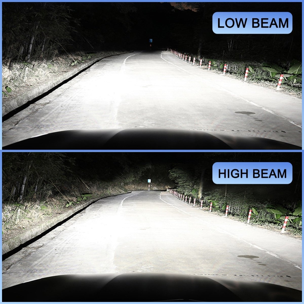 AG1 H8 H9 H11 LED Headlight Bulbs Conversion Kit - 6500K Xenon White Light - Perfect for Night Driving & Fog Lights Upgrade