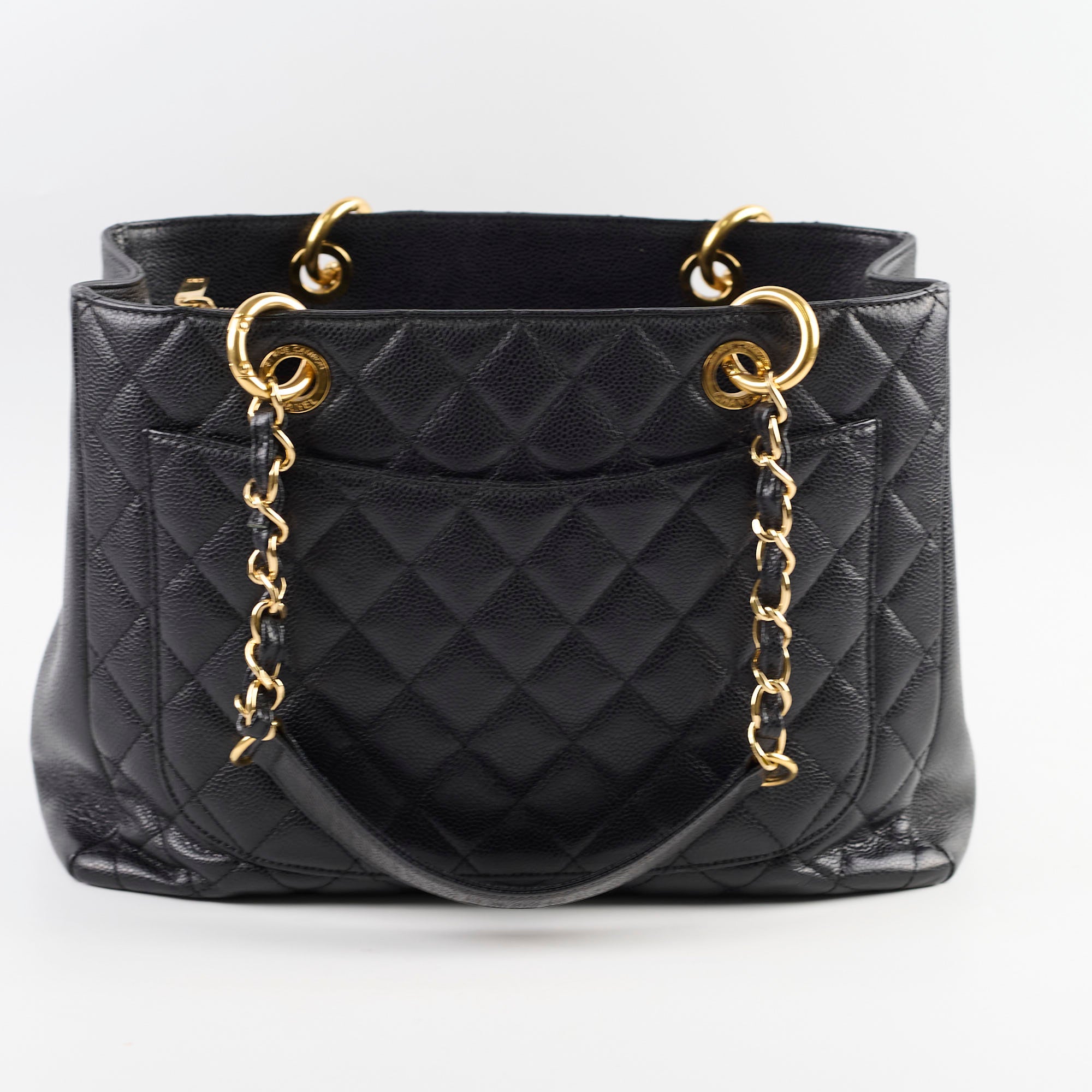 Chanel Caviar Leather Grand Shopping Tote GST Handbag Black - Luxury Designer Tote Bag for Women, Perfect for Work, Travel & Everyday Use
