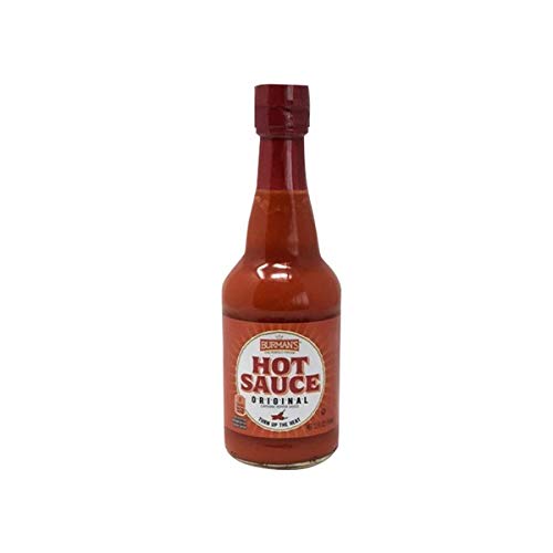 Burman's Original Cayenne Pepper Hot Sauce - 12oz Bottle | Authentic Spicy Flavor | Perfect for Wings, Tacos, Burgers & Cooking