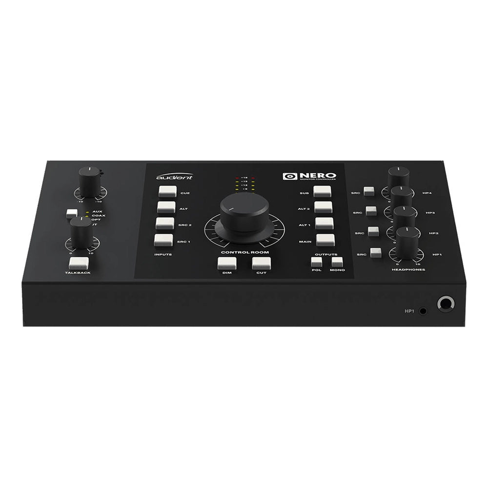 Audient Nero Desktop Monitor Controller - Professional Audio Interface for Studio Recording & Mixing | Perfect for Home Studios, Podcasting & Music Production