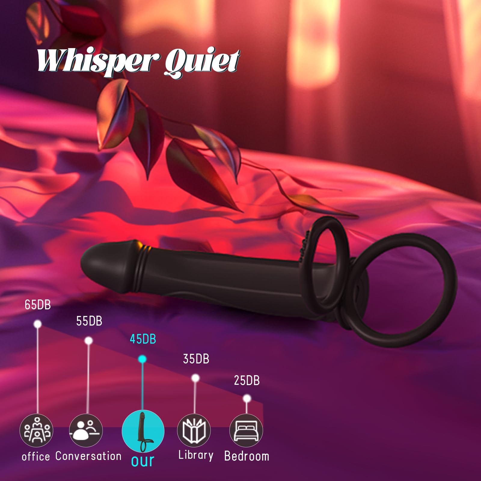 Vibrating Strap-On Dildo for Couples - Anal Sex Toy with 10 Vibration Modes, Cock Ring & Butt Plug - Double Ended Dildo for Men & Women - Perfect for Couples Play, Role Reversal & Spicing Up Your Sex Life