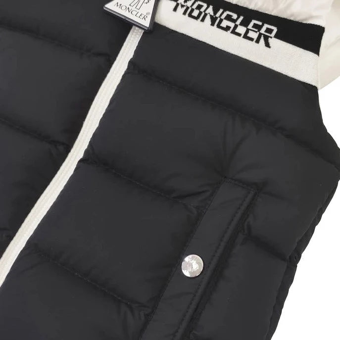Moncler Navy Nurow Infant Body Warmer - Warm & Stylish Baby Vest for Winter Outings & Outdoor Adventures