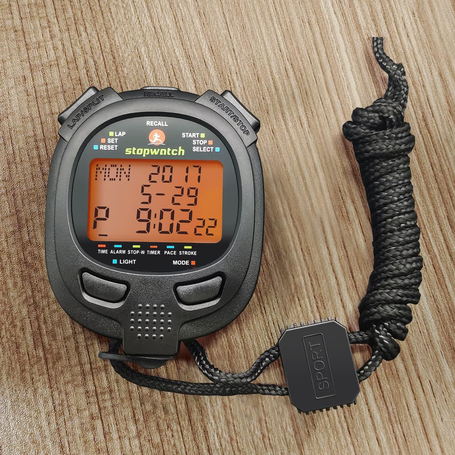 Digital Stopwatch Timer - Precision Sports Stopwatch for Track, Swimming & Fitness Training - Ideal for Coaches, Athletes & Timekeeping