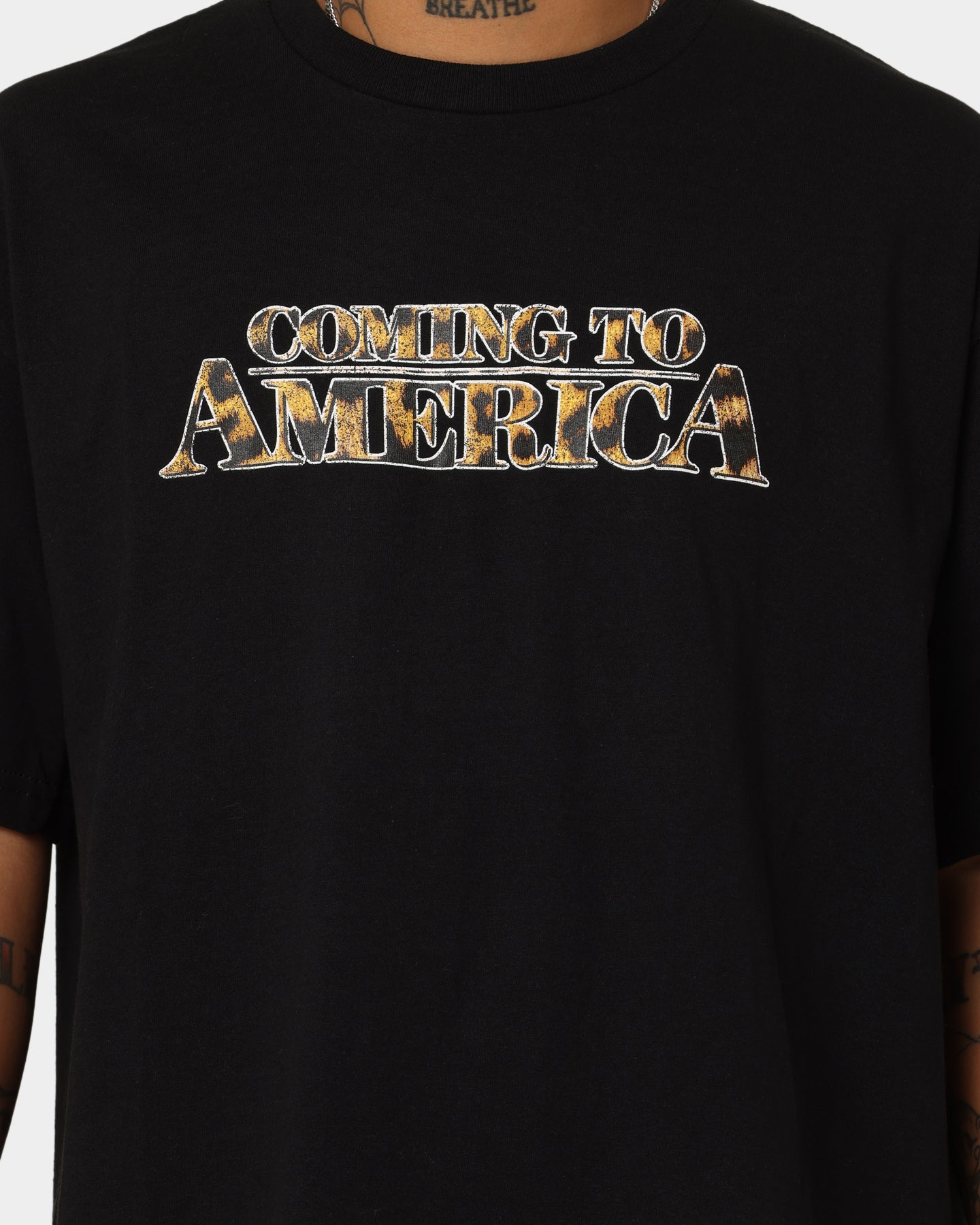 American Thrift X Coming To America Movie T-Shirt - Black Cotton Tee - Perfect for Movie Fans, Cosplay & Casual Wear