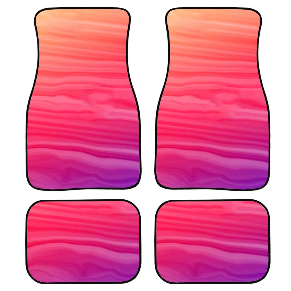 Custom Fit Red Car Floor Mats - 4-Piece Set for SUV & Truck | All-Weather Protection