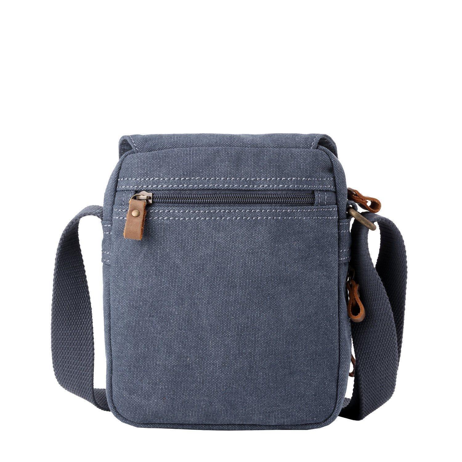 TRP0239 Troop London Classic Canvas Crossbody Bag - Stylish & Durable for Travel, Work & Everyday Use