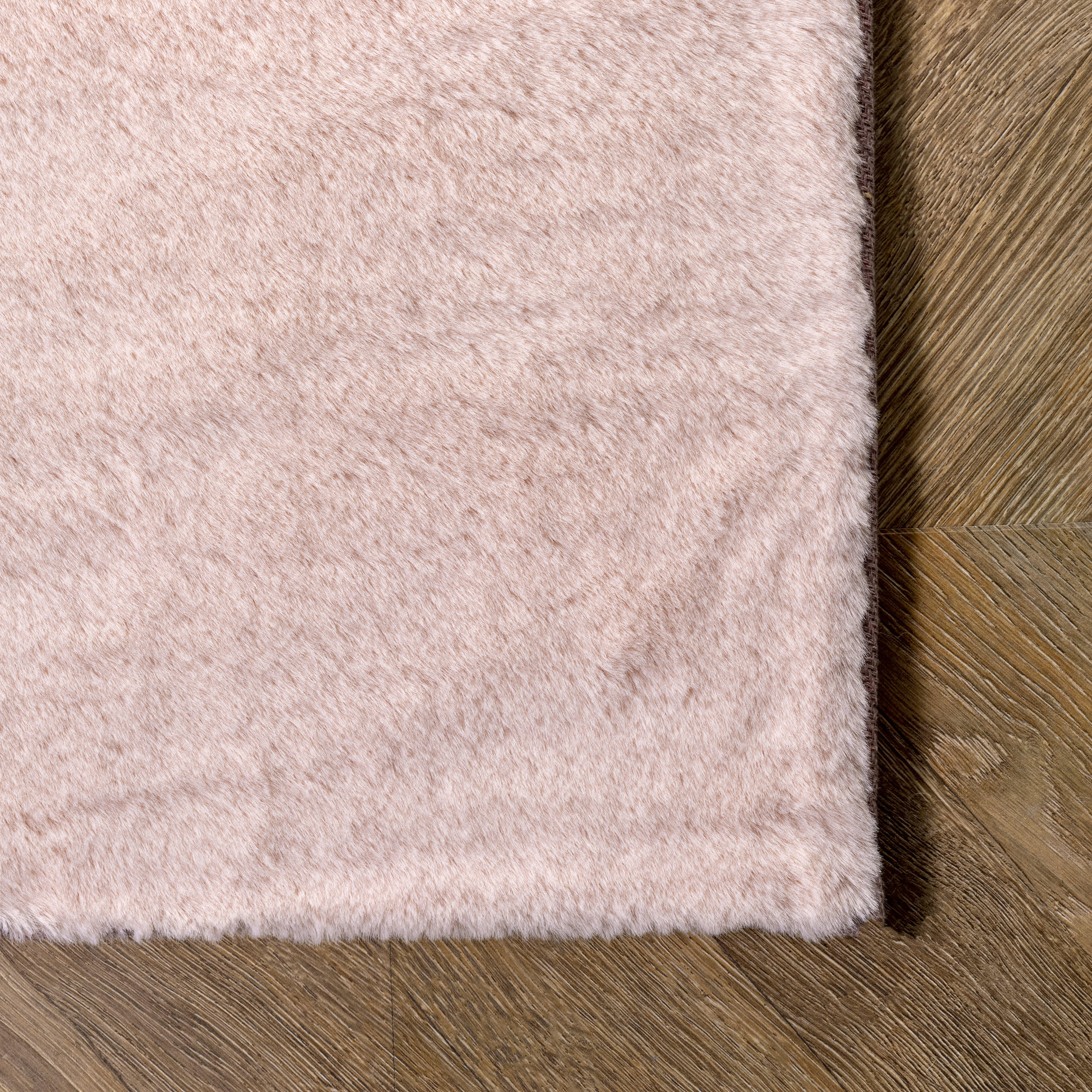 Luxury Faux Rabbit Shag Rug - Soft Fluffy Pink Area Rug for Living Room, Bedroom & Nursery - Cozy Home Decor & Plush Floor Mat