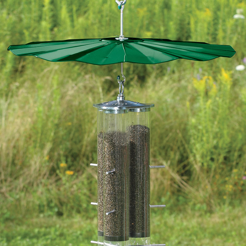 Extra Large Hanging Disk Squirrel Baffle - 16 Inch Green Bird Feeder Guard for Outdoor Use | Protects Bird Feeders from Squirrels & Pests | Perfect for Backyard, Garden & Patio