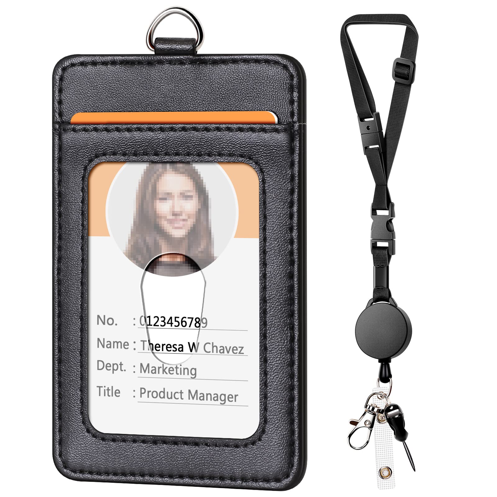 Retractable Lanyard with Quick Release & Breakaway for Office Staff & Students