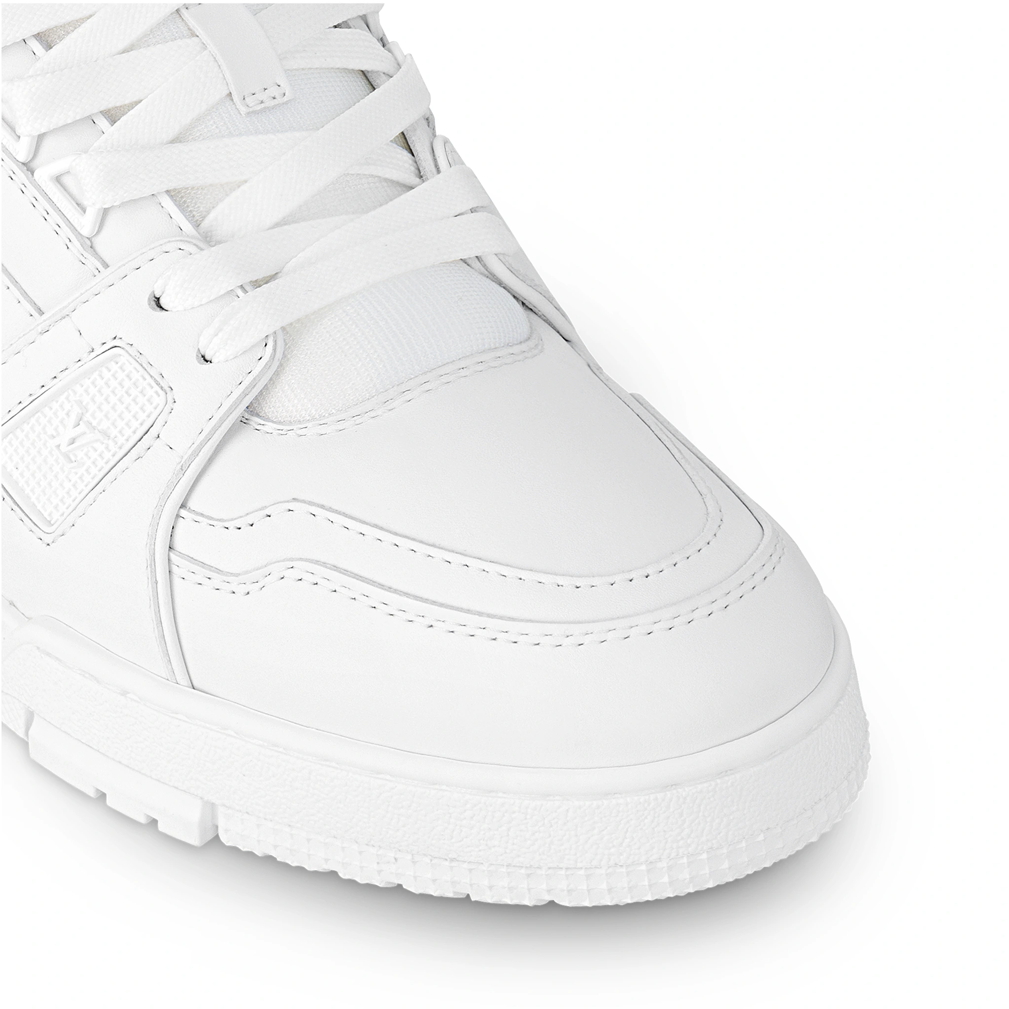 Authentic Louis Vuitton LV White Leather Sneakers for Men - Luxury Casual Shoes for Everyday Wear, Street Style & Fashion Events