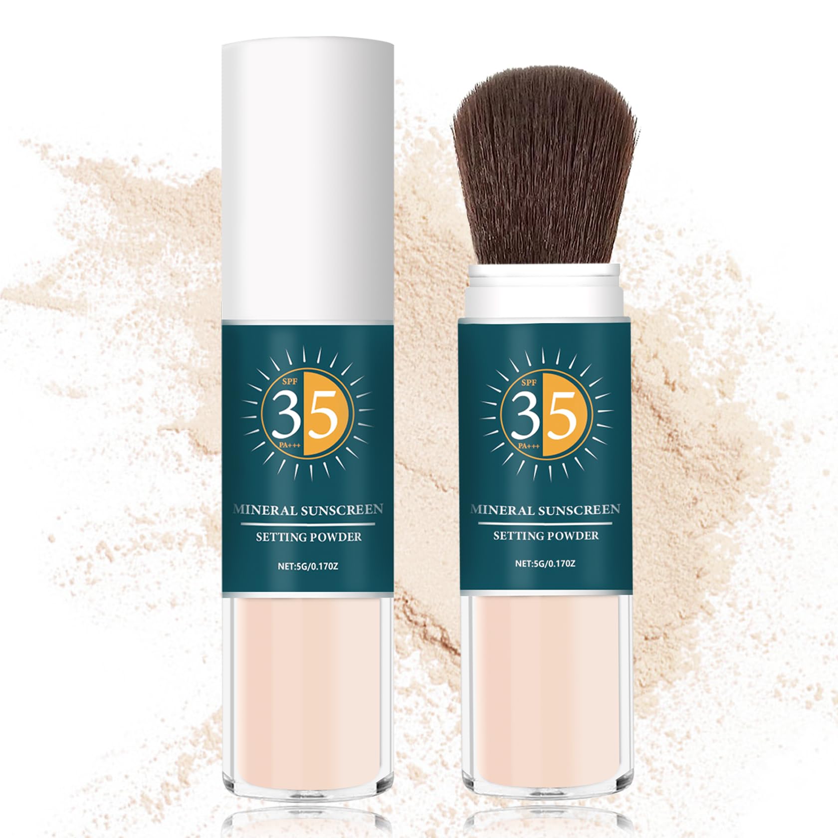 Natural Mineral Sunscreen Powder SPF for Face - Oil Control, Long Lasting & Breathable | Translucent Setting Powder for Makeup | Perfect for Outdoor Activities, Beach & Daily Sun Protection