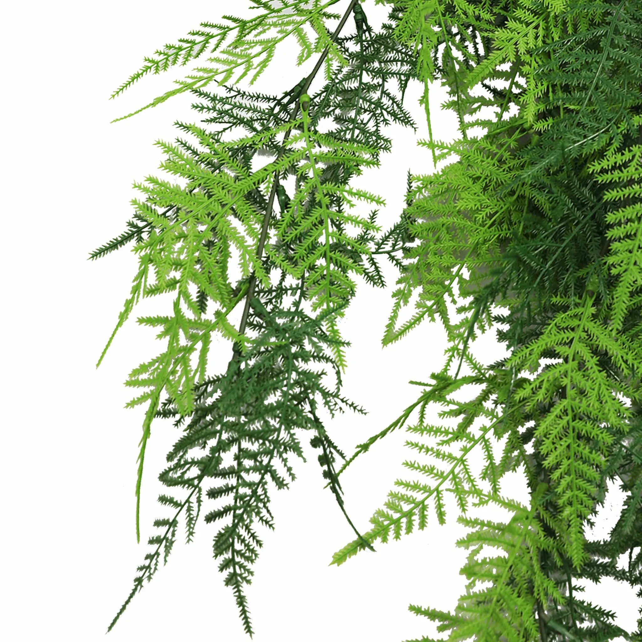 UV Resistant & Fire Rated Artificial Hanging Lace Fern Garland - 15cm x 76cm - Perfect for Wedding Decor, Home Garden, and Indoor Plant Arrangements