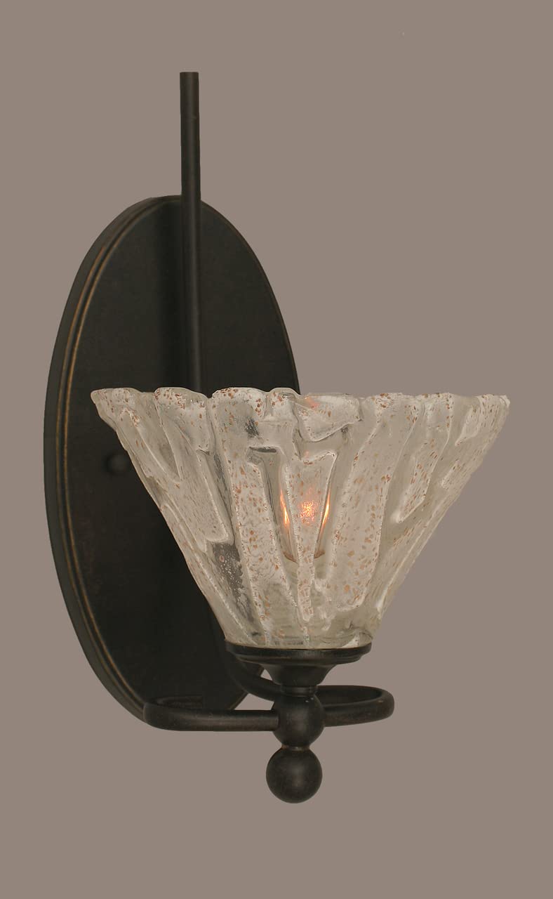 Dark Granite Capri 1-Light Wall Sconce (591-DG-7195) - Modern Lighting Fixture for Bedroom, Hallway & Living Room Wall Decor