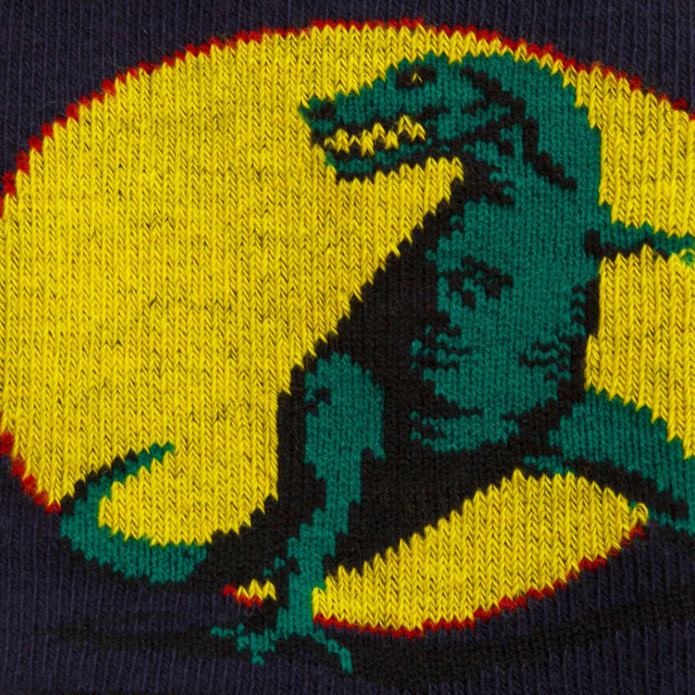 Dinosaur Crew Socks for Kids - Fun T-Rex Design, Comfortable & Durable Cotton Socks for Boys & Girls - Perfect for School, Play & Everyday Wear