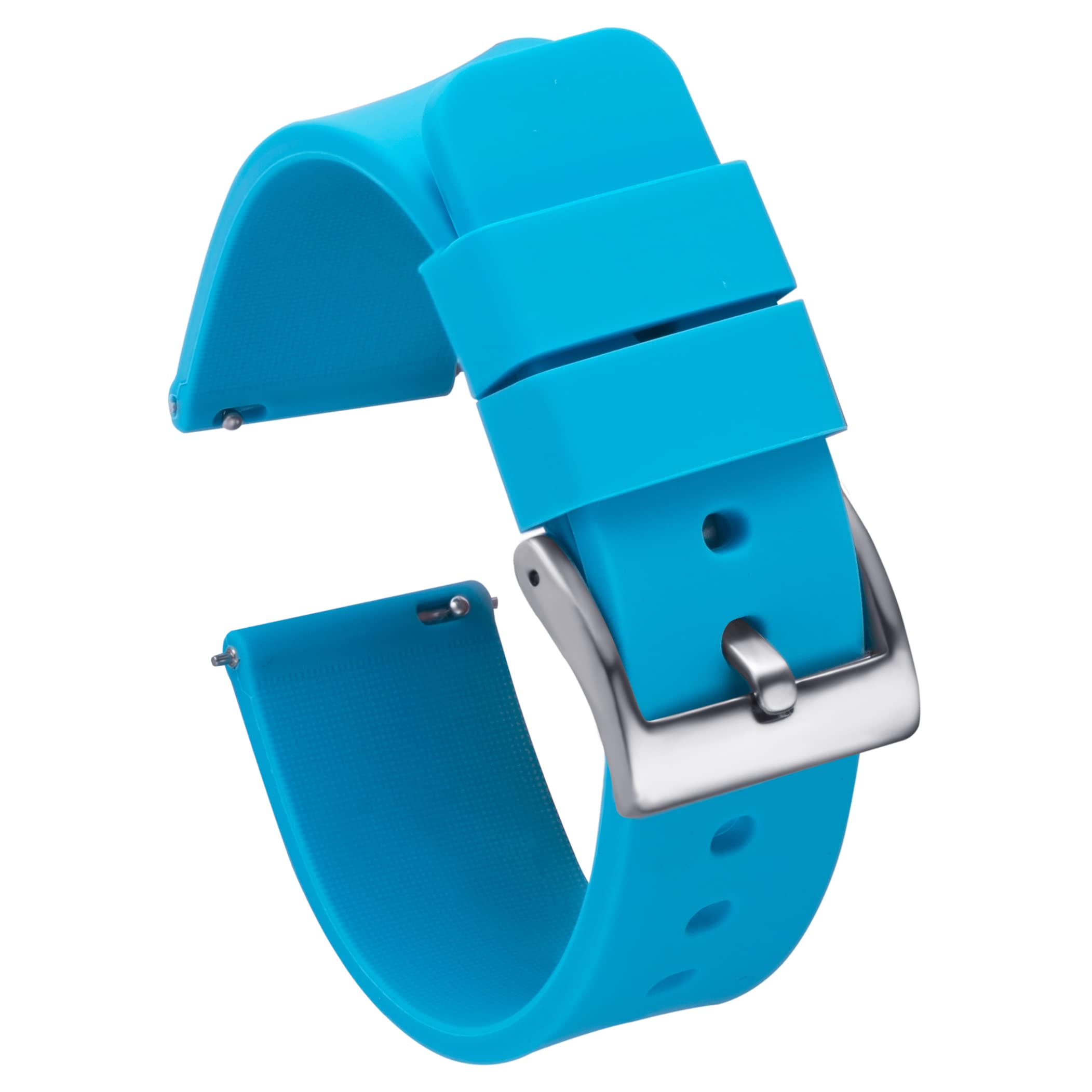 Silicone Watch Bands 18mm 20mm 22mm Quick Release - for Sports & Daily Wear