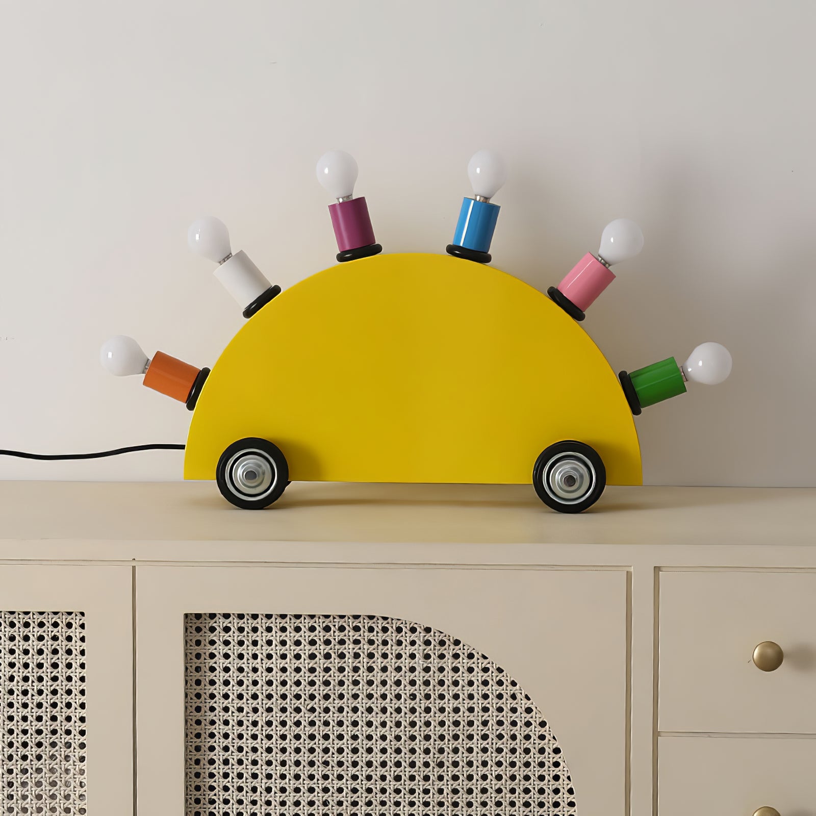Cute Cartoon Car Night Light - LED Kids Bedside Lamp for Boys Room Decor, Birthday Gift - Perfect for Bedrooms, Nurseries, and Playrooms