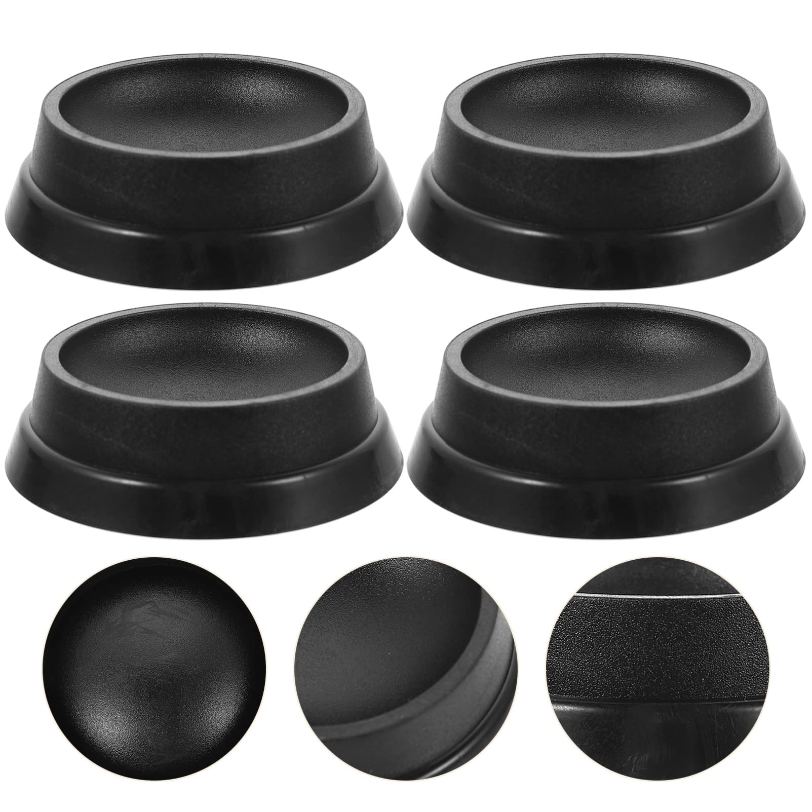 Non-Slip Rubber Furniture Pads - 4 Piece Round Cup Grippers for Chairs, Tables, Desks | Protects Floors & Reduces Noise | Perfect for Home, Office, Car Mats & Smooth Surfaces