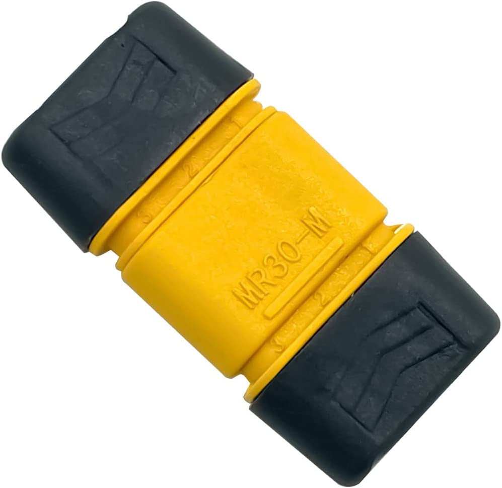Nuofany 10 Pairs Male/Female MR30 Connectors with Sleeve for Lipo Battery RC Multicopter Drone Airplane - Perfect for RC Hobbyists and DIY Enthusiasts