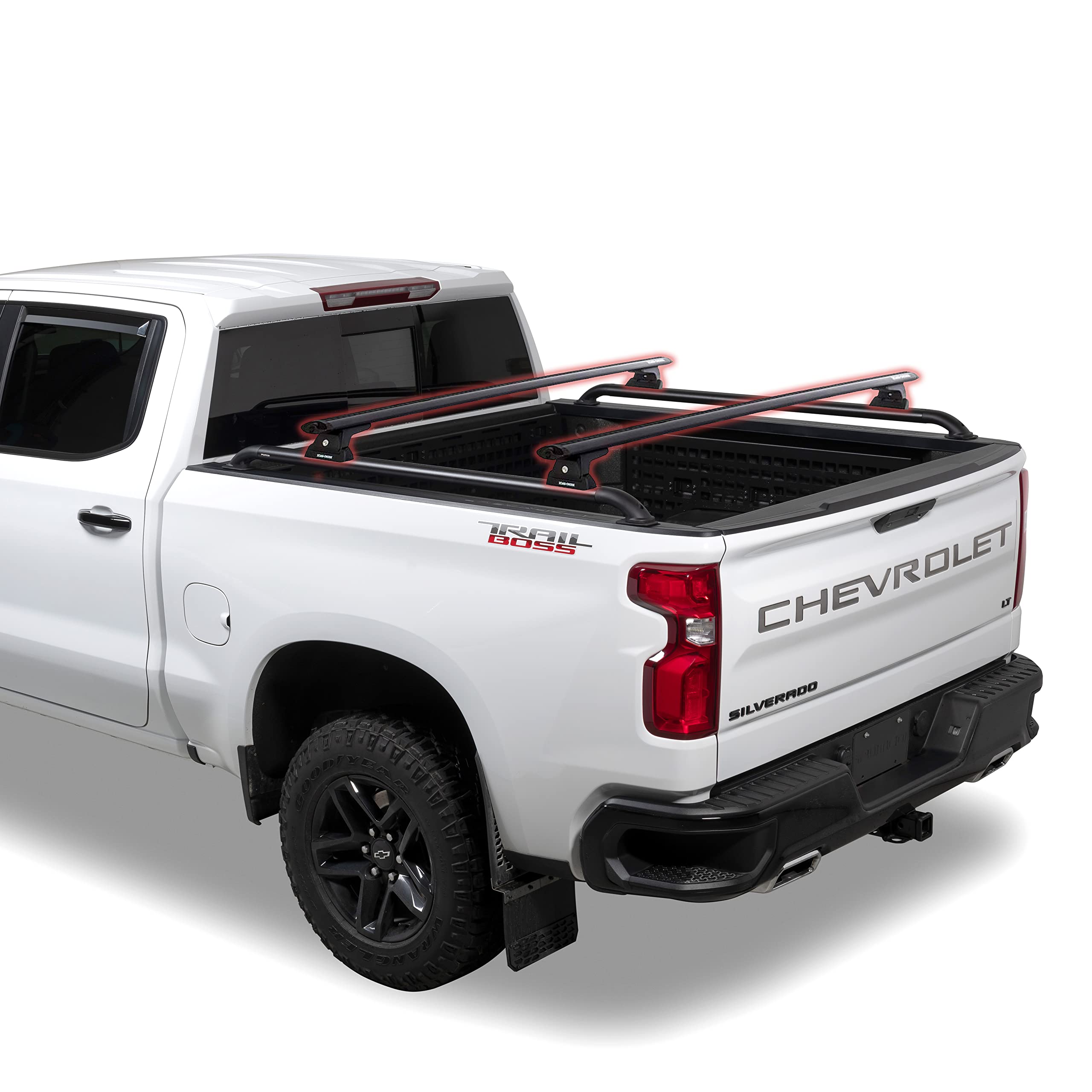 Putco T-Slot Black Locker Side Bed Rails for 2017-2025 Ford Super Duty F-250 & F-350 (6'9