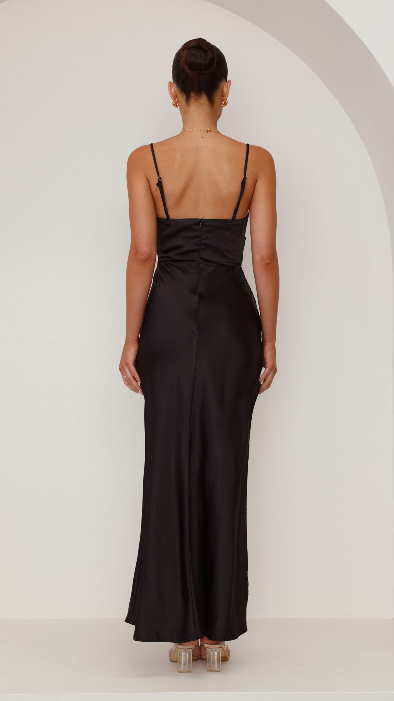 Ava Maxi Dress for Women - Elegant Black Long Flowy Dress for Summer, Beach, Party & Evening Wear
