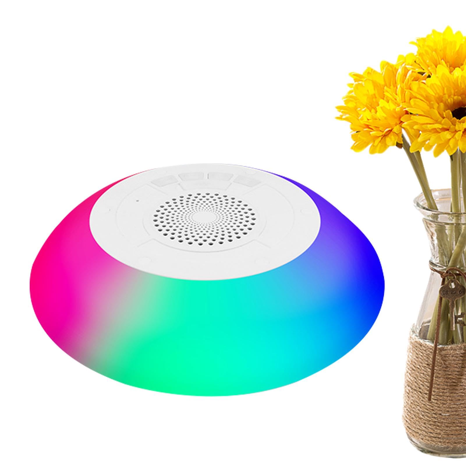 Wireless Bluetooth Speaker for Pool - IPX7 Waterproof Floating Speaker with 8 Colorful LED Light Modes - Perfect for Swimming, Shower, Bath, Garden & Outdoor Parties