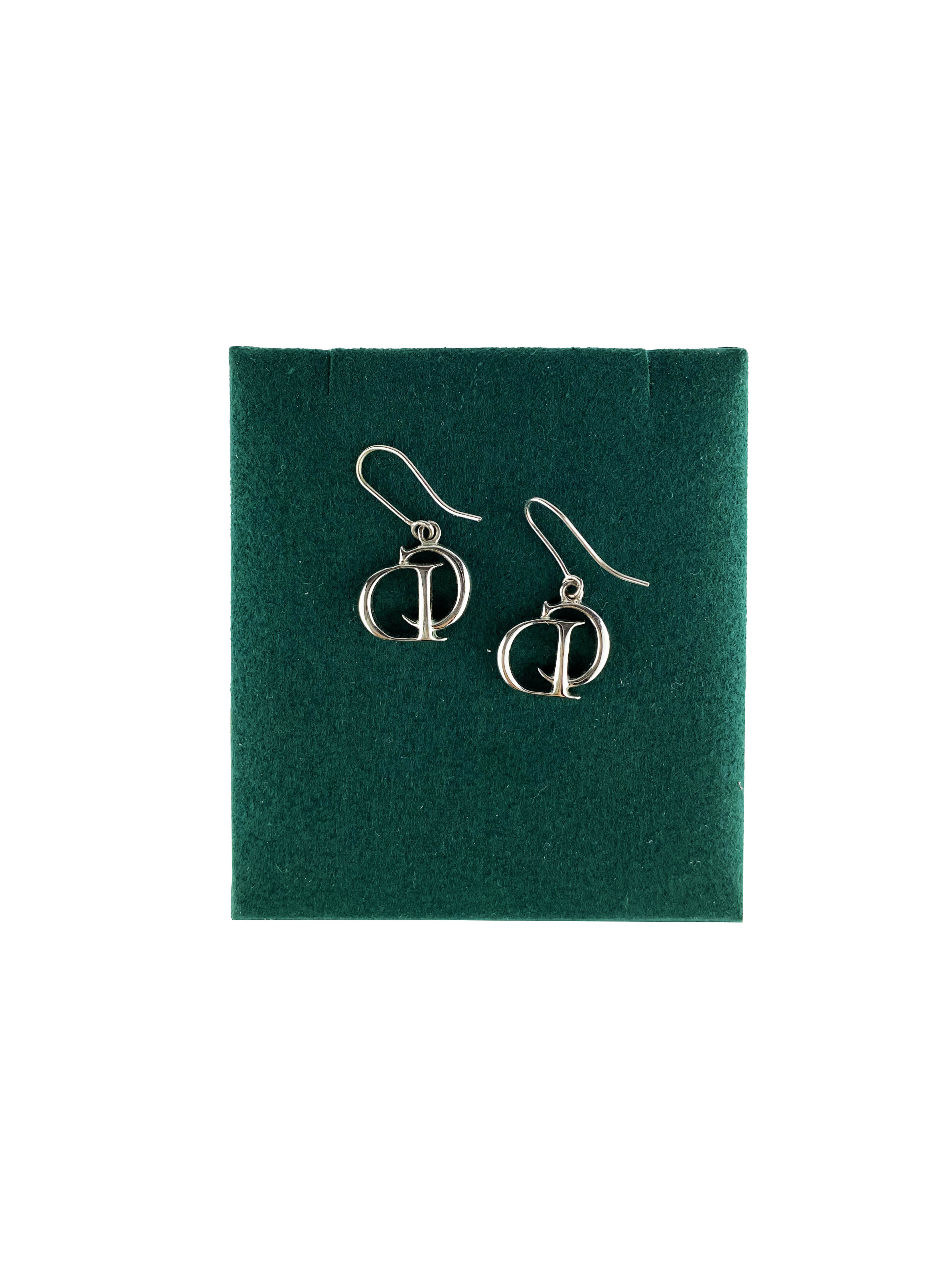 Christian Dior CD Crystal Stud Earrings for Women - Luxury Fashion Jewelry Gift for Birthday, Anniversary & Special Occasions