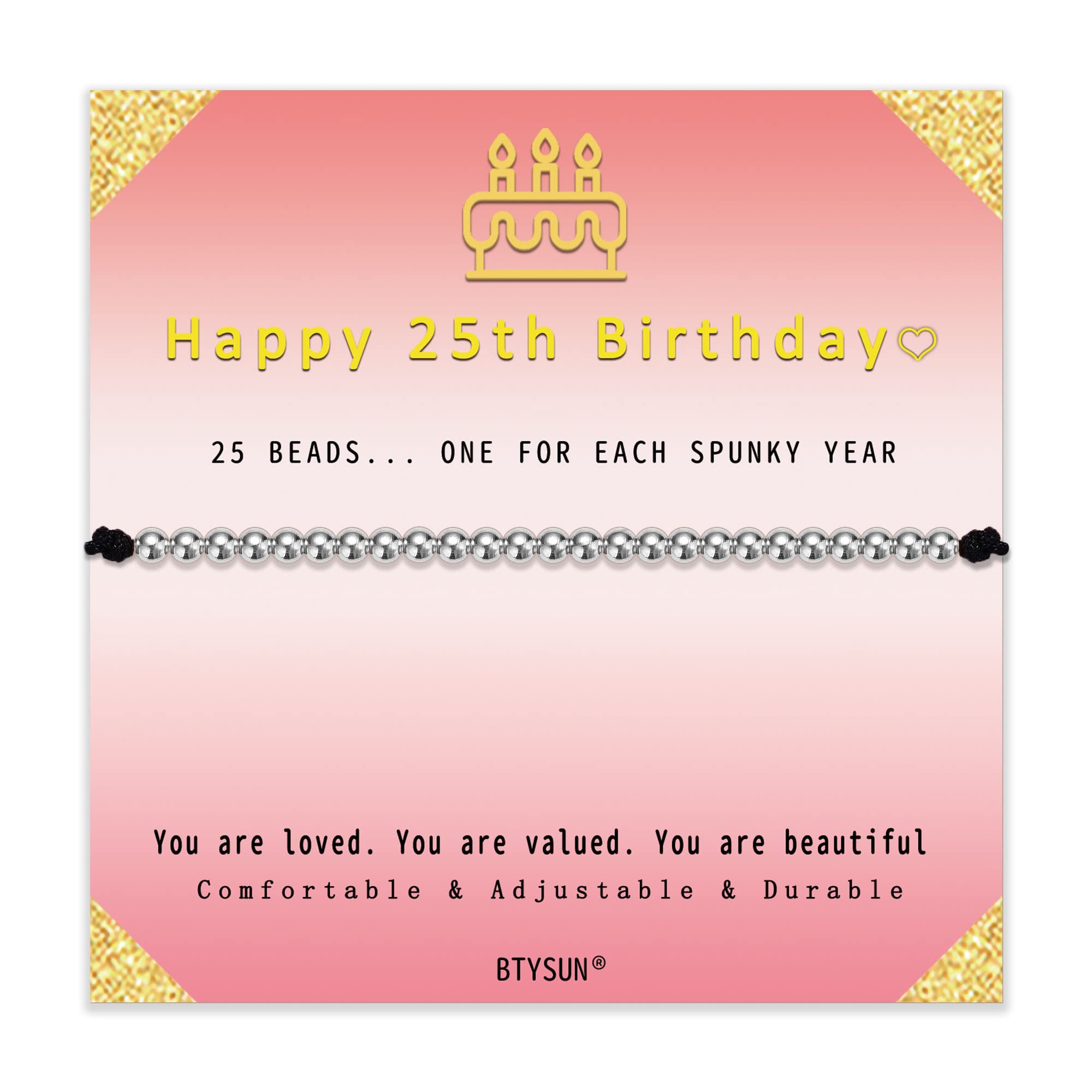 Adjustable Birthday Bracelet for Women - Silver/Gold/Rose Gold Beaded Jewelry Gift for Teen Girls, Daughter, Wife, Sister & Best Friend | Perfect for Birthdays, Christmas & Special Occasions | 14-35 Year Old Females