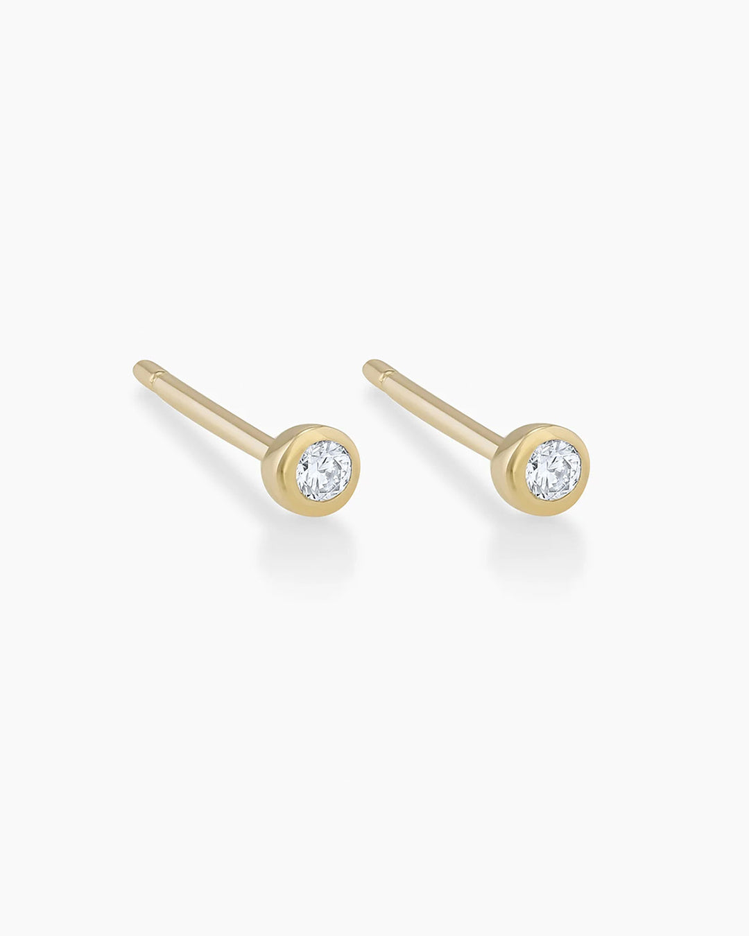 Classic Diamond Stud Earrings for Women - 14K Gold or Sterling Silver - Perfect for Everyday Wear, Gifts & Special Occasions