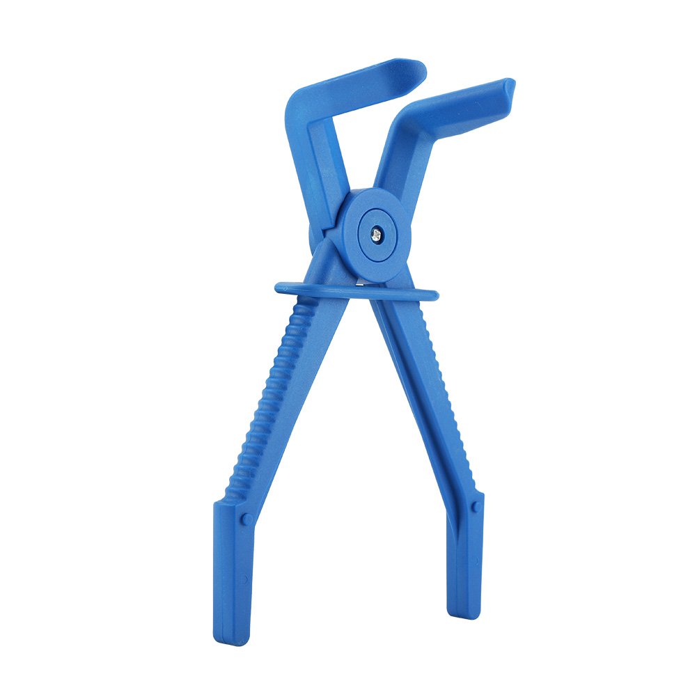 Flexible Hose Clamp Pliers 3-Piece Set - Fuel, Water & Brake Line Tool Kit (Blue) for Auto Repair