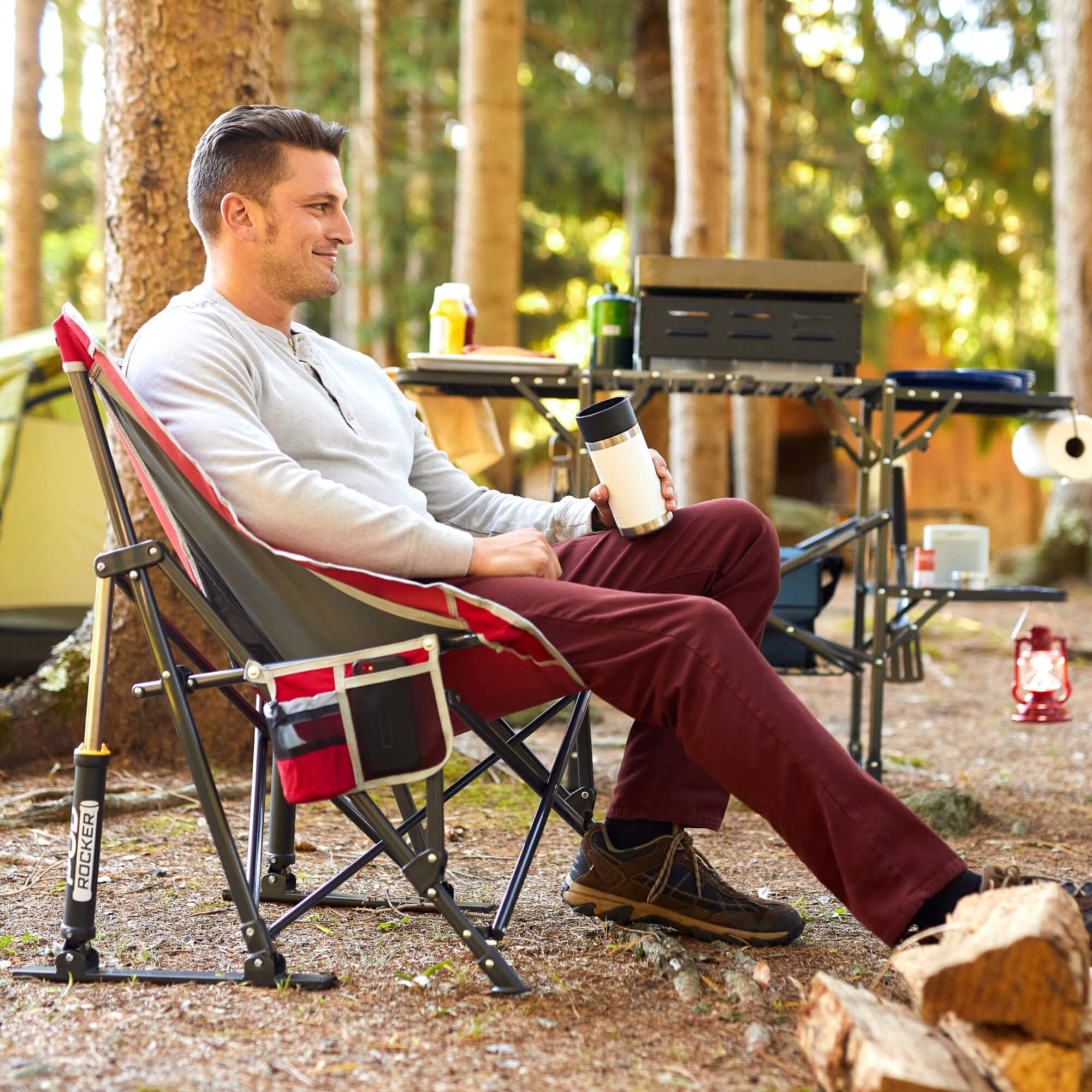 Pod Rocker - Premium Portable Rocking Chair for Outdoor, Camping, and Relaxation | Perfect for Backyard, Beach, and Travel Use