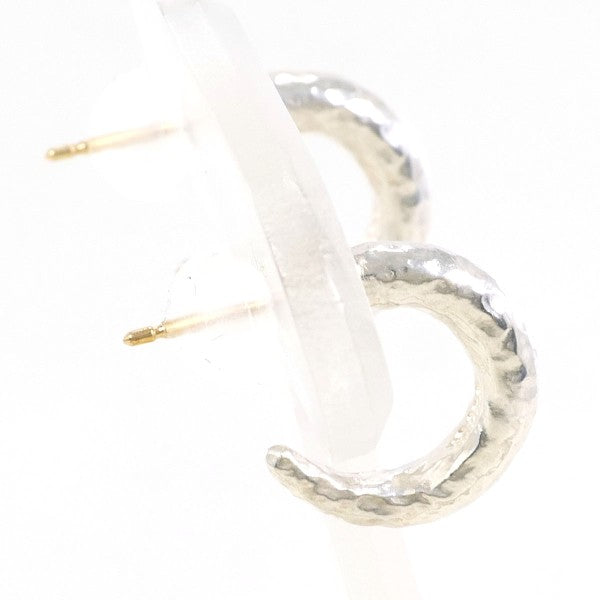18K Yellow Gold & Silver Earrings for Women - Elegant Dangle Hoop Earrings for Everyday Wear & Special Occasions