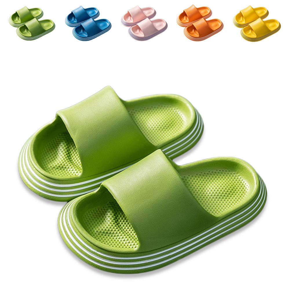 FINLEOO Kids Slide Sandals - Boys Girls Water Shoes for Beach, Pool, & Outdoor Play - Cute Slippers for Toddlers & Little Kids