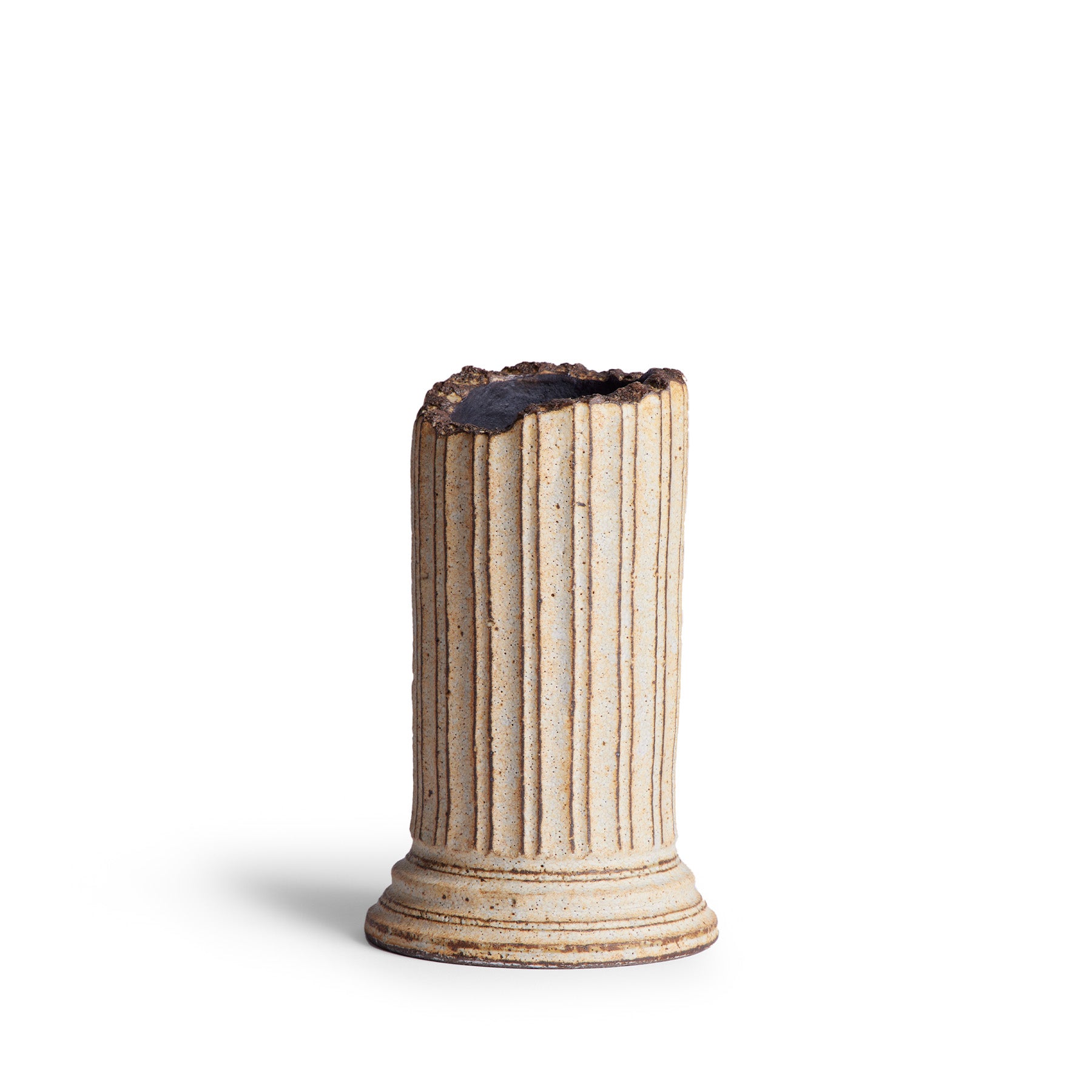 #40 Medium Column Imperfection Vessel - Handmade Ceramic Vase for Home Decor, Wedding Centerpiece & Boho Farmhouse Style