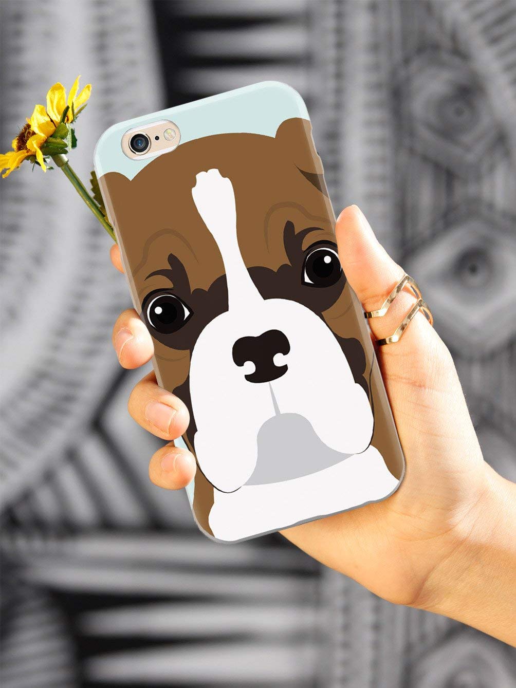 Premium 3D Textured Protective Phone Case for iPhone 12 Pro Max - Cute Boxer Dog Design - Shockproof & Scratch-Resistant Cover for Apple iPhone 12 Pro Max - Perfect for Daily Use, Work & Outdoor Activities