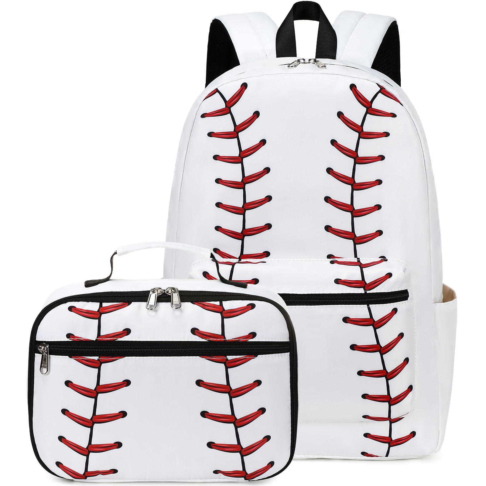 **Stylish School Backpack for Girls & Boys - Durable Bookbag with Lunch Box Set for Teens & Kids - Perfect for Elementary & Middle School - Great for Daily Use, Travel & Outdoor Activities**
