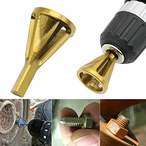 1PCS High-Quality Stainless Steel Drill Chuck Deburring & External Chamfer Tool - Efficient Burr Remover for Drill Bits | Perfect for Metalworking, Woodworking & DIY Projects