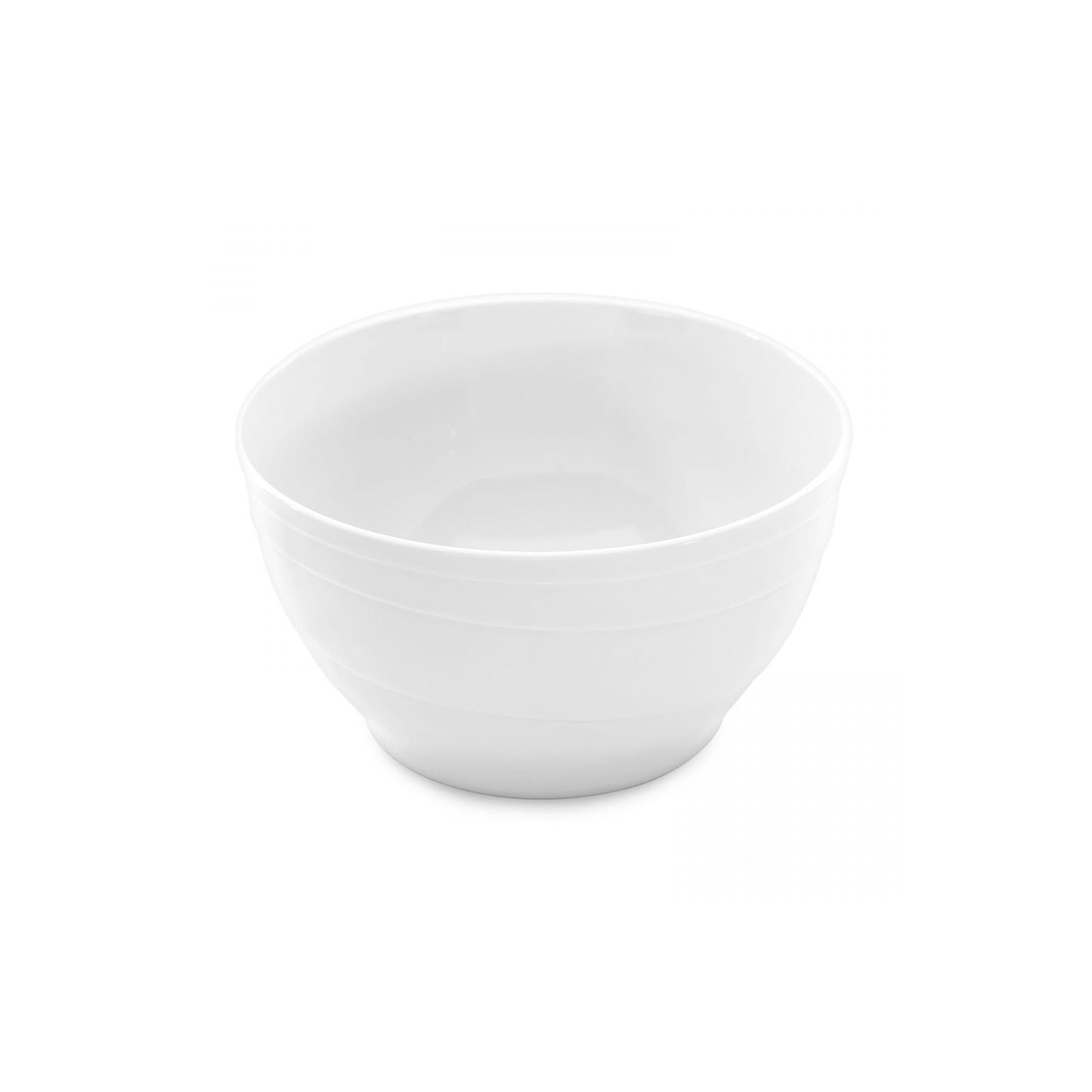 BergHOFF Essentials Elan Porcelain Serving Bowl 7.8 oz - Scratch Resistant White Dishware for Salads, Pasta & Desserts - Elegant Dinnerware for Home & Restaurant Use