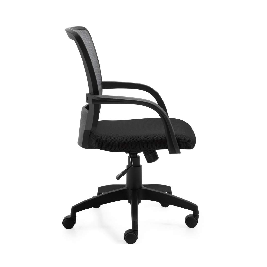 GOF Double 4-Person Workstation Cubicle Office Partition - 11'D x 12'W Room Divider with Black Chair | Modern Office Furniture for Shared Workspaces & Open Floor Plans