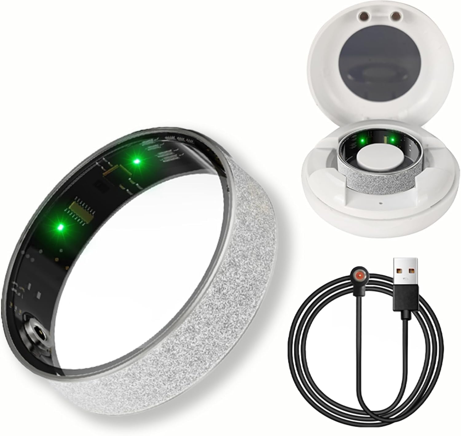 Smart Rings for Men & Women - Waterproof Fitness Tracker with Heart Rate Monitor, Sleep Tracking & Activity Tracker - Perfect for Workouts, Daily Health Monitoring & Sleep Analysis
