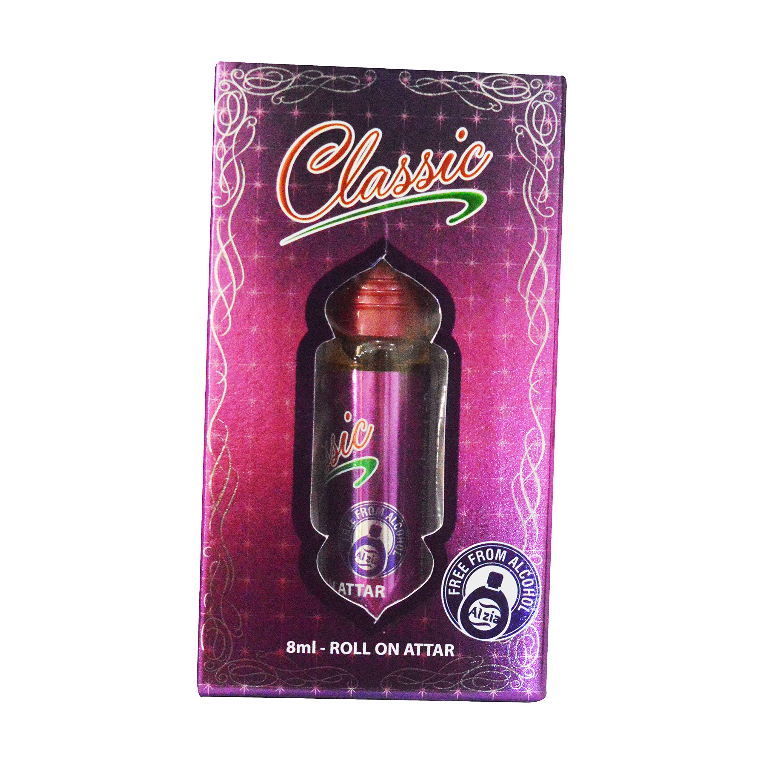 Al Zia Classic 8ml Roll-On Attar Perfume Oil - Alcohol-Free Fragrance for Women & Men - Perfect for Daily Wear, Special Occasions & Gift Giving